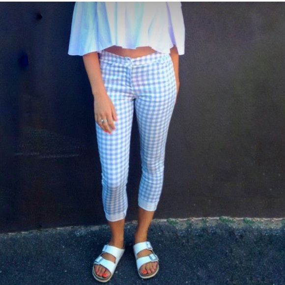 Blue&White Gingham The Iconic Summer Pull-On Capri - Picture 6 of 6